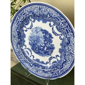Vintage SPODE Blue Room Collection - Dinner Plate 10.5”- Continental Views -